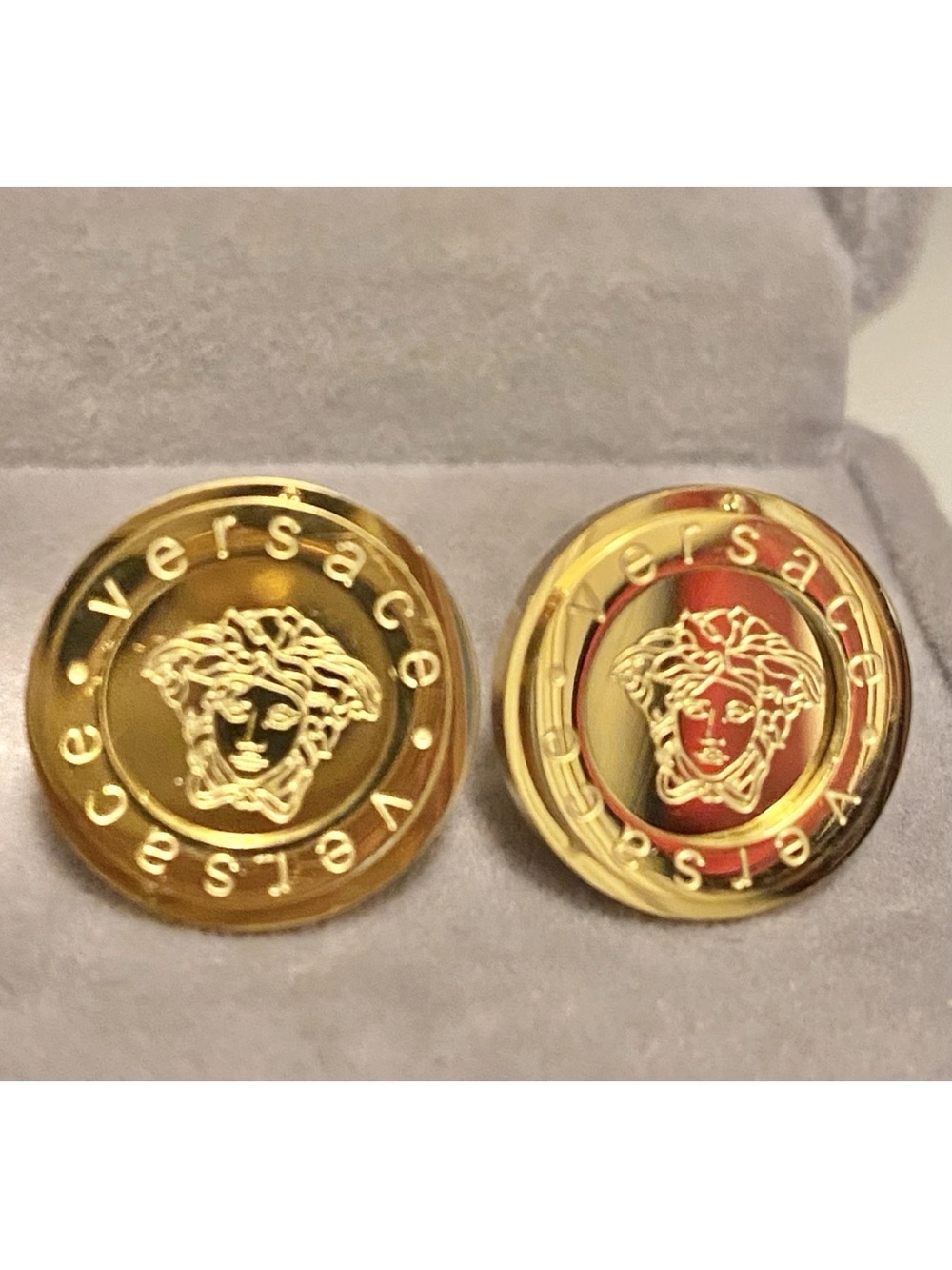 Fashion Jewelry 14K Gold Plated Luxury -Style Round Stud Earrings